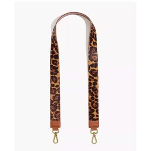 NWOT Madewell Leopard Calf Hair Crossbody Bag Strap